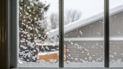 window with snow